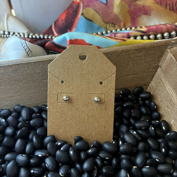Silver Ball Earrings