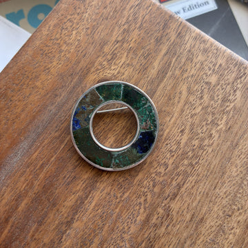 Green "O" Brooch