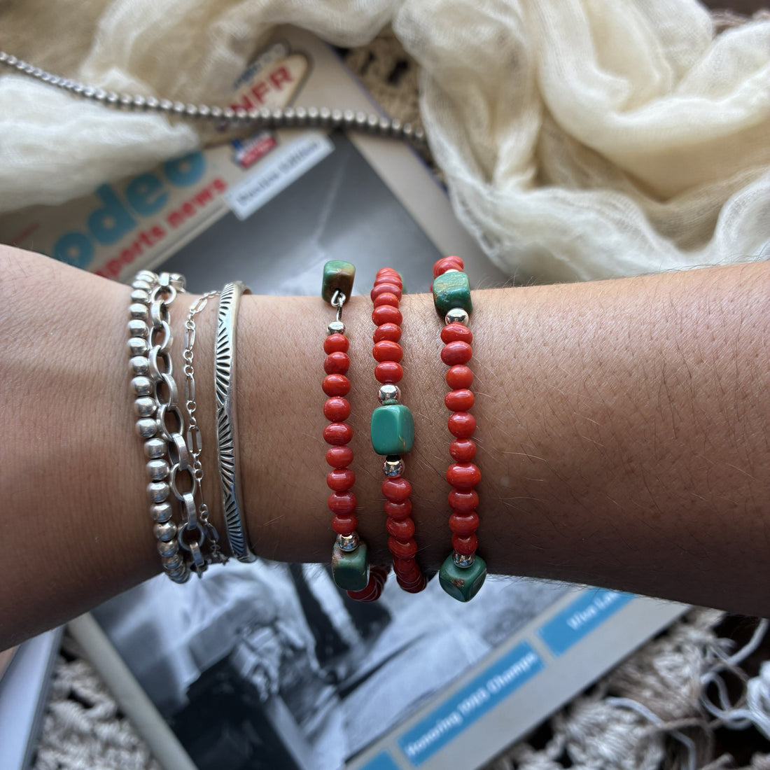 Coral Coil Bracelet