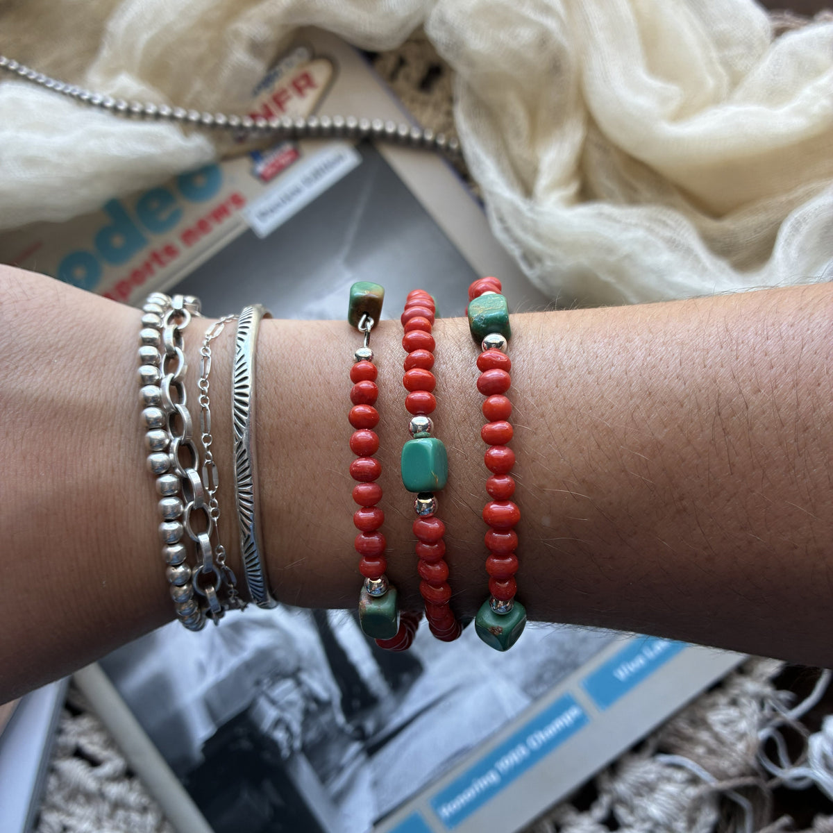 Coral Coil Bracelet