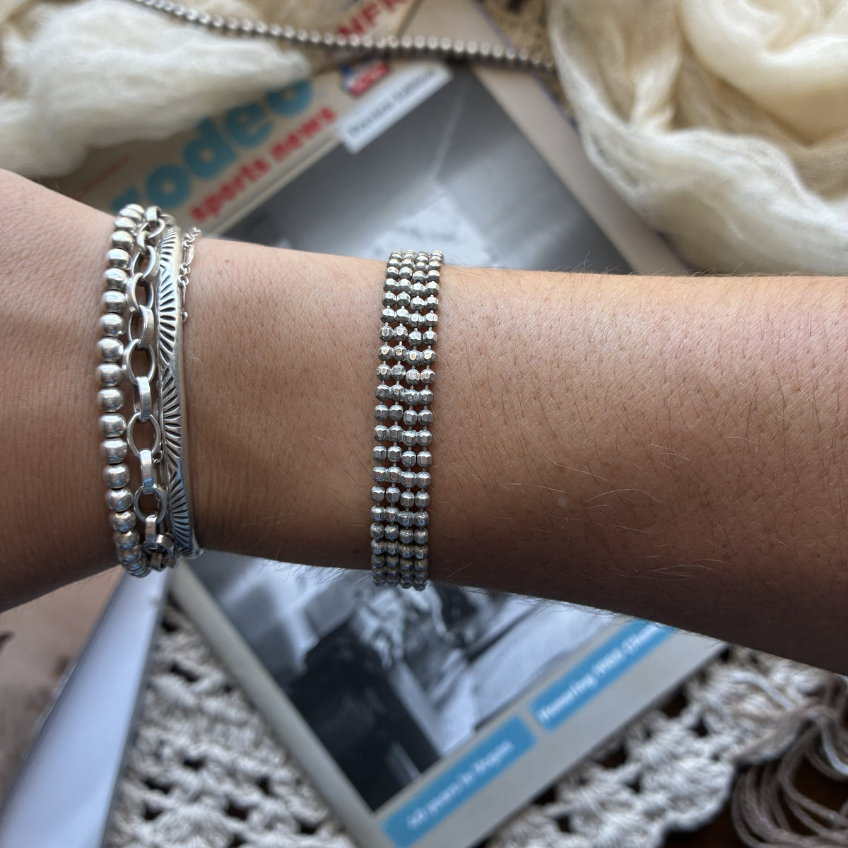 Flat Beaded Bracelet
