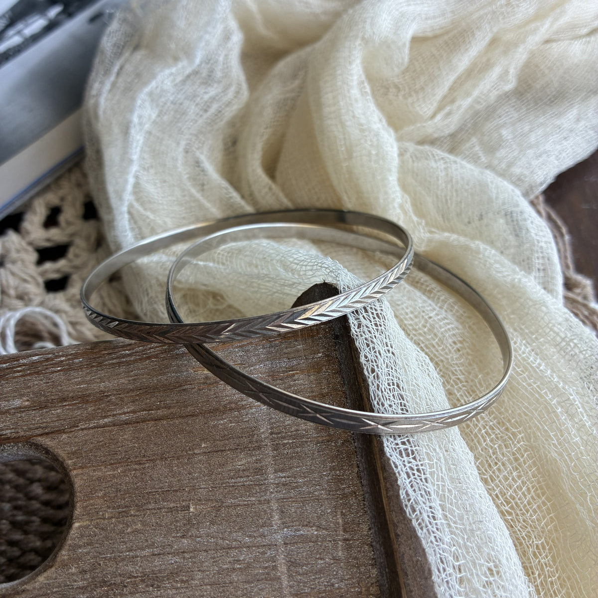 Desert Etched Bangles