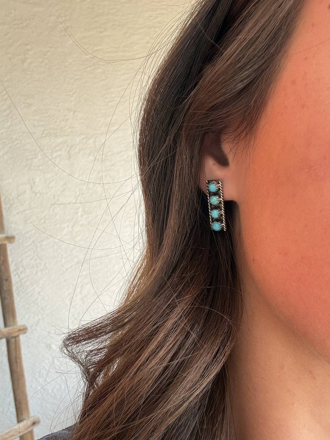 Zuni 4 Stone Earrings