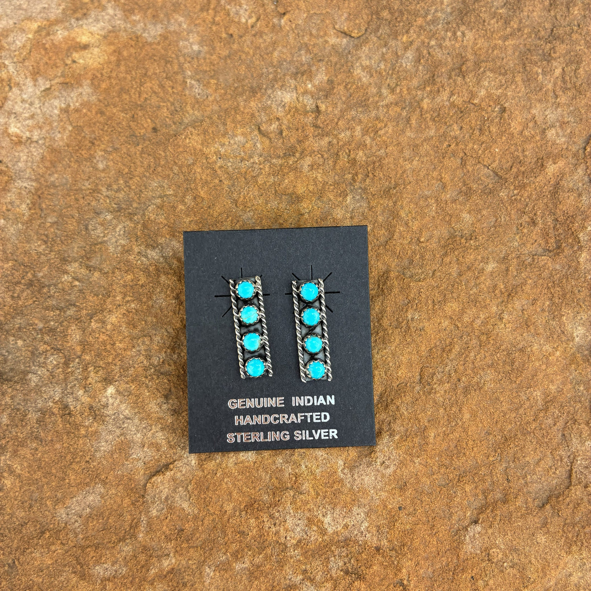 Zuni 4 Stone Earrings