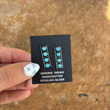 Zuni 4 Stone Earrings