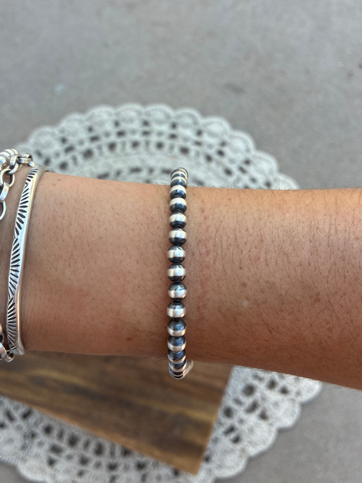 5mm Navajo Pearl Bracelet